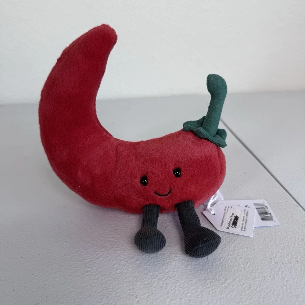 Authentic Jellycat Amuseable Chilli Pepper Retired Red Plush Vegetable Chili NWT